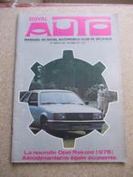 ROYAL AUTO 840 OPEL REKORD 1977, Livres, Autos | Brochures & Magazines, Opel, Utilisé, Enlèvement ou Envoi