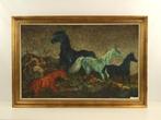 Groot paarden schilderij (Josy Kenens Aalsterse kunstenares), Ophalen