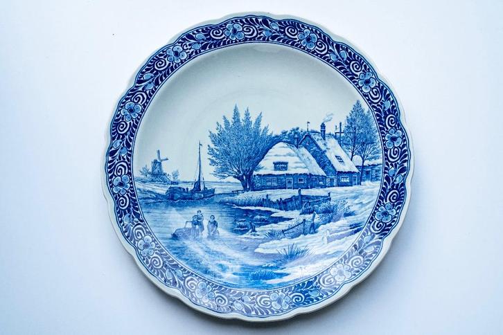 Wandbord - delfts blauw, Antiquités & Art, Antiquités | Céramique & Poterie, Enlèvement ou Envoi