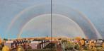 Dyptich Regenboog over Borgerstijn, 50x50cm 2 schilderijen, Antiek en Kunst, Kunst | Schilderijen | Klassiek, Ophalen