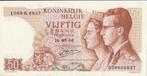 Billet belge de 50 Franc - Baudoin I & Fabiola -16-05-1966, Enlèvement ou Envoi, Billets en vrac