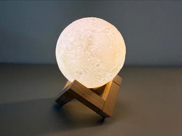 LunaSphere XL Maanlamp – draadloos & sfeervol, Envoi, Comme neuf