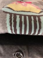 Pull of vest in donkergrijs met kers op het ijsje, Kleding | Dames, Ophalen, Zo goed als nieuw, Maat 38/40 (M)