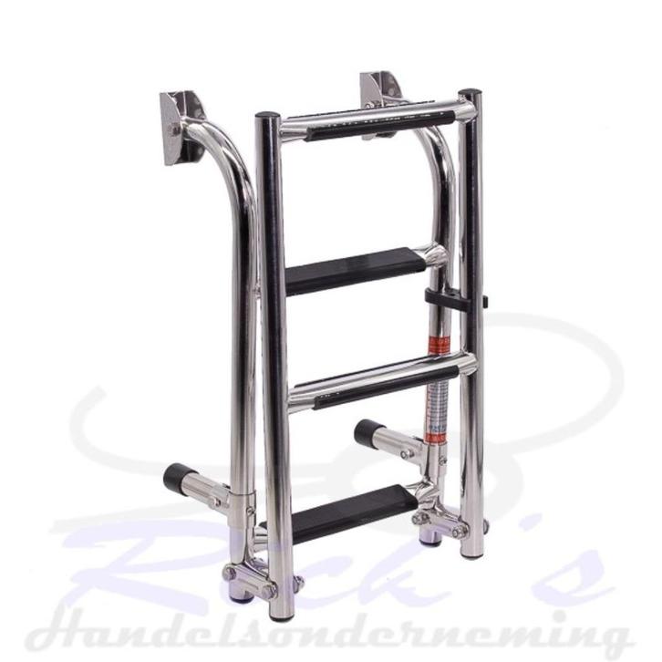 Zwemtrap RVS 316 – Spiegelmontage – opklapbaar 4 treden, Watersport en Boten, Accessoires en Onderhoud, Nieuw, Ophalen of Verzenden