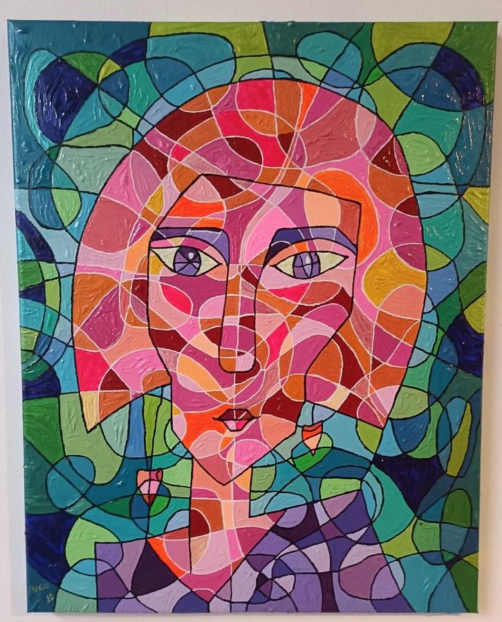 Potrait d'une inconnue, Antiquités & Art, Art | Peinture | Abstraite, Enlèvement ou Envoi