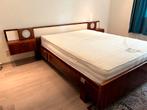 Tweepersoonsbed met matras, Huis en Inrichting, Ophalen, Gebruikt, Hout