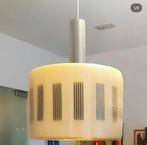 Vintage hanglamp ribbels rotaflex, Ophalen of Verzenden, Glas