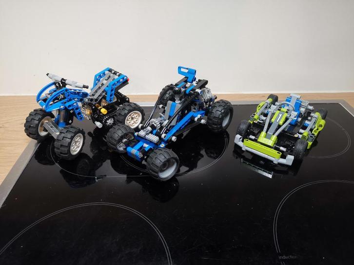 Lego technic quad + buggy + kart, Kinderen en Baby's, Speelgoed | Duplo en Lego, Gebruikt, Lego, Complete set, Ophalen