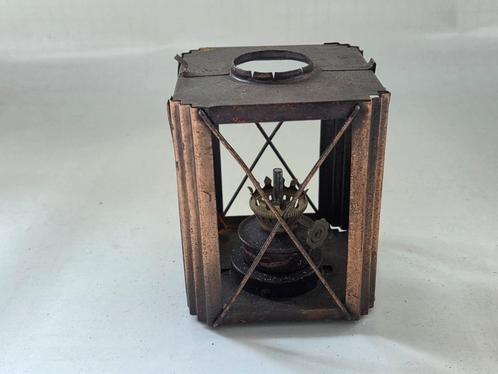 Oude vintage metalen lantaarn, Antiek en Kunst, Antiek | Verlichting, Ophalen of Verzenden