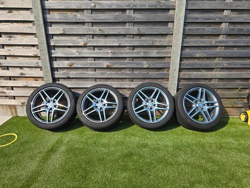 Mercedes breedset 18 inch met Bridgestone banden, Auto-onderdelen, Banden en Velgen, Banden en Velgen, Zomerbanden, 18 inch, 265 mm