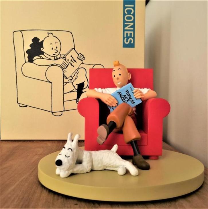 Kuifje in rode zetel, iconen, beeld, uitverkocht, Verzamelen, Stripfiguren, Nieuw, Kuifje, Ophalen of Verzenden