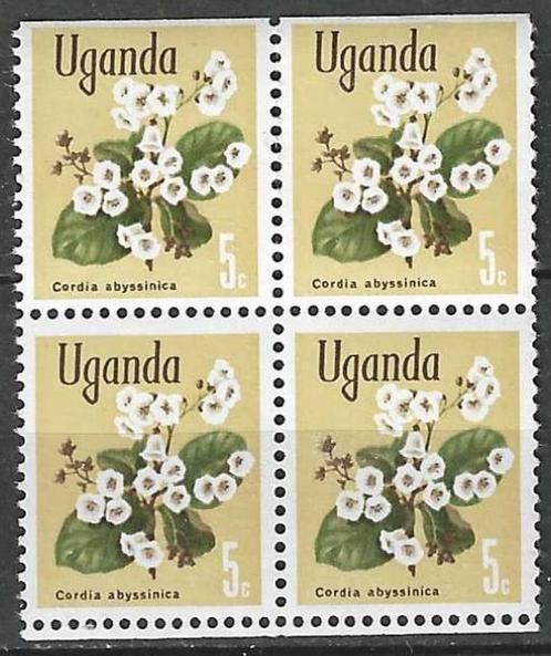 Uganda 1969 - Yvert 82 - Cordia Abyssinica (PF), Timbres & Monnaies, Timbres | Afrique, Non oblitéré, Autres pays, Envoi