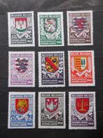 538-546 Armoiries - Stadswapens MNH 1940, Postzegels en Munten, Ophalen of Verzenden, Postfris, Postfris