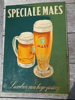 zeldzaam metalen reclamebord Speciale Maes Luxebier 1956, Enlèvement ou Envoi, Comme neuf, Panneau publicitaire