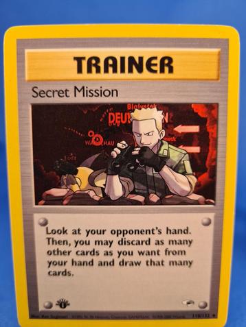 Secret Mission 118/132 - Gym Heroes (1st edition) beschikbaar voor biedingen
