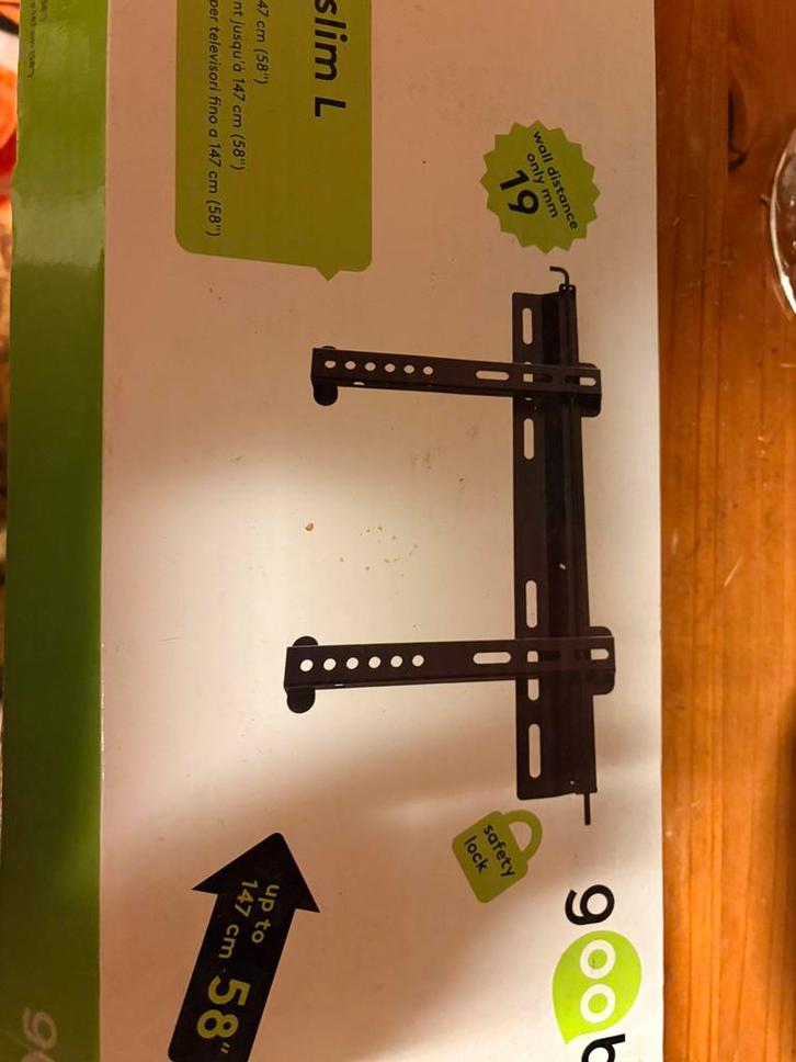 Goobay TV EasyFix SuperSlim, Audio, Tv en Foto, Televisiebeugels, Zo goed als nieuw, Ophalen