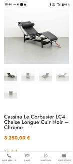 Chaise longue designe vintage - La cassina le corbusier lc4, Antiquités & Art, Antiquités | Meubles | Chaises & Canapés, Enlèvement ou Envoi