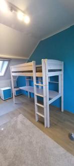 Hoogslaper met bureau (ook volledig uiteenhaalbaar)- Flexa, Huis en Inrichting, Ophalen, Verstelbaar, 90 cm, Eenpersoons