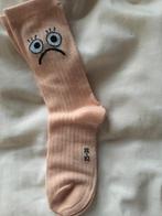 Roze sokken met smiley - nieuw - chaussettes roses 35-38, Chaussettes, Fille, Enlèvement ou Envoi, Neuf