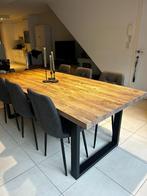 Grote eettafel + 6 stoelen, Huis en Inrichting, Ophalen, 200 cm of meer, 50 tot 100 cm, Zo goed als nieuw