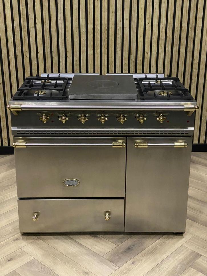 Luxe Lacanche Fornuis Gas 100cm + Coup de Feu + Warmhoudkast, Elektronische apparatuur, Fornuizen, Zo goed als nieuw, Elektrisch