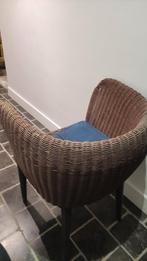 Rieten stoel met zitkussen, Huis en Inrichting, Ophalen