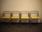 Set van 4 vintage chrome design stoelen (Orix), 1970s, Tissus, Bauhaus, Autres couleurs, Comme neuf