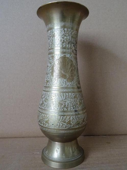 Volkskunst vaas India vintage vaas koperen vaas India 20cm, Huis en Inrichting, Woonaccessoires | Vazen, Gebruikt, Overige kleuren