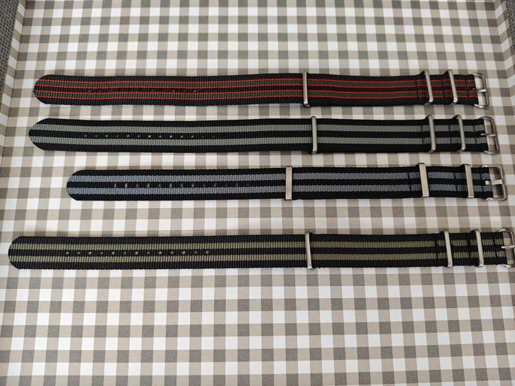 Nato straps XL, Handtassen en Accessoires, Horloges | Heren, Zo goed als nieuw, Ophalen of Verzenden