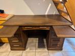 bureau en chêne massif de belle qualité., Enlèvement, Utilisé
