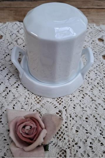 Oude Duitse porseleinen mosterdpot, Tirschenreuth, D.R.G.M. beschikbaar voor biedingen