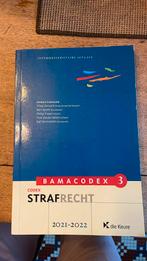 Codex strafrecht 2021-2022, Ophalen of Verzenden, Zo goed als nieuw, Hoger Onderwijs, Die keure