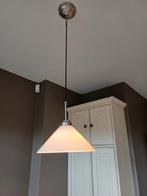 Vintage hanglamp in melkglas, Huis en Inrichting, Lampen | Hanglampen, Ophalen, Gebruikt