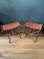 SET VAN 2 VINTAGE CAMPINGSTOELEN, Caravans en Kamperen, Kampeermeubelen, Verzenden, Gebruikt, Campingstoel