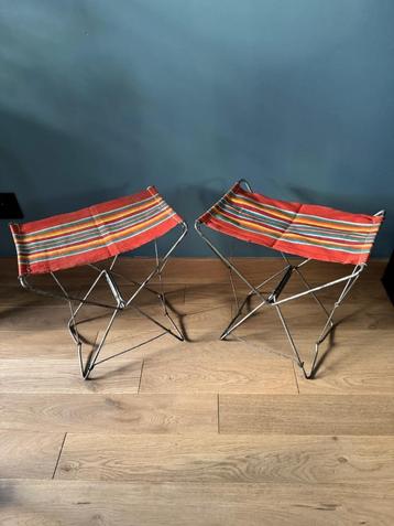 SET VAN 2 VINTAGE CAMPINGSTOELEN beschikbaar voor biedingen
