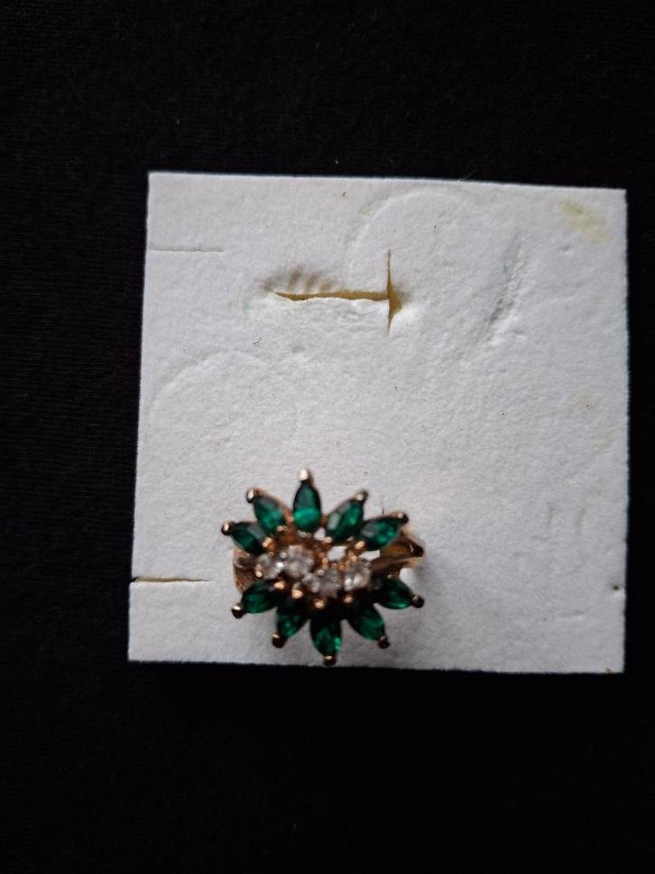 bague cocktail, Handtassen en Accessoires, Ringen, Zo goed als nieuw, Dame, Wit, Overige materialen, Met kristal, Ophalen of Verzenden