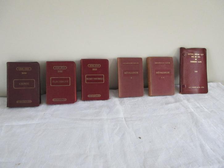 Agenda Dunod 1926 1938 en Métallurgie Electrical Alloy 1958, Antiek en Kunst, Antiek | Boeken en Manuscripten, Ophalen