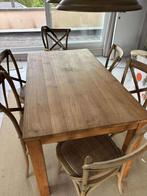 Teak eettafel, Ophalen, Gebruikt, 100 tot 150 cm, Teakhout