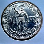 50 FRANK ZILVER, WERELDTENTOONSTELLING 1935 PRACHTIG, Postzegels en Munten, Zilver, Ophalen of Verzenden, Losse munt, Zilver