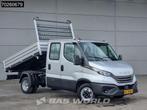 Iveco Daily 35C21 3 zijdige Kipper Dubbel Cabine 210PK 3.0L, Auto's, Bestelwagens en Lichte vracht, Stof, Euro 6, 4 cilinders