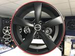 NIEUWE set 19 inch 5x112 mat zwart / rode lip sport wielen, Ophalen of Verzenden, Nieuw, BMW