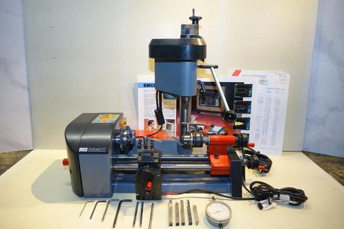 Emco Unimat PC cnc draaibank met kolom , geen software, Doe-het-zelf en Bouw, Draaibanken, Gebruikt, Metaaldraaibank, Minder dan 500 mm