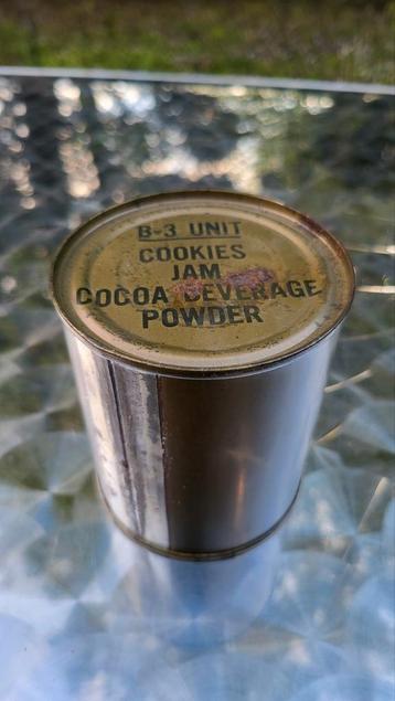 Rations US B3 UNIT COOKIES JAM COCOA WWII 