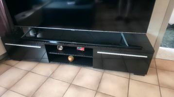 TV - Meubel zwart 180x37x45  beschikbaar voor biedingen