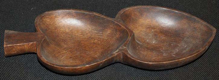 SOSAN serveerschotel in exotisch hout Filippijnen 60's, Antiek en Kunst, Antiek | Keukengerei, Ophalen of Verzenden