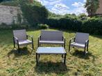 4-zits tuinmeubilair + tafel, Tuin en Terras, Ophalen, 4 zitplaatsen, Gebruikt, Bijzettafel