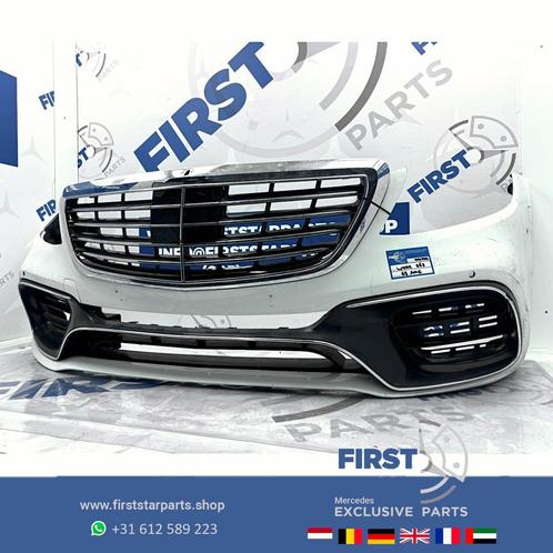 W222 Facelift S63 S65 AMG BUMPER + GRIL ZWART WIT GRIJS Voor, Auto-onderdelen, Carrosserie, Bumper, Mercedes-Benz, Voor, Gebruikt