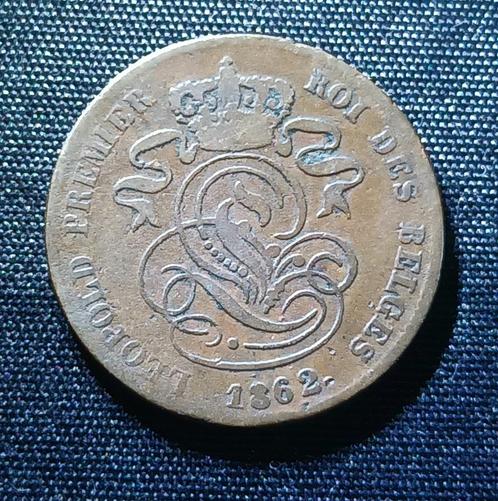 2 cent 1862 Leopold I, Postzegels en Munten, Munten | België, Losse munt, Verzenden