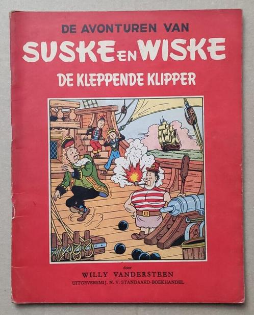 Suske en Wiske (rode reeks) 24: De kleppende klipper. (1955), Boeken, Stripverhalen, Gelezen, Eén stripboek, Ophalen of Verzenden