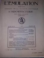 oud tijdschrift l' emulation 1927, Antiek en Kunst, Ophalen